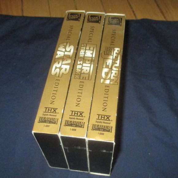 Star Wars Trilogy VHS Triple Pack Three Movie Boxset from 1997 - Picture 9 of 10